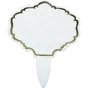 Jednorázové nádobí Martellato Dortové cenovky Ovál 25ks