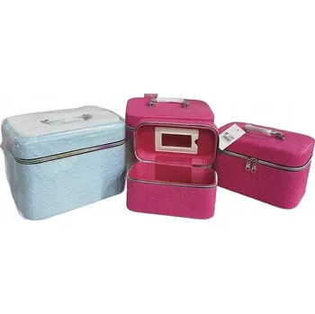 Kosmetická taška Kufřík na kosmetiku se zrcadlem, 3 barvy