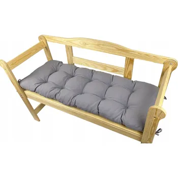 Podsedák Polstry, polštáře na zahradní nábytek na lavici SVĚTLE ŠEDÉ 160 cm