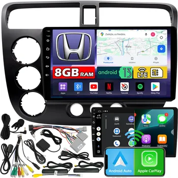 Autorádio Autorádio NCS ZQ9 Honda Civic VII Sedan 2000-2006 ANDROID 8GB LTE