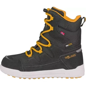 Pánská zimní obuv Boty TROLLKIDS Finnmark Winter Boots - anthracite/golden yellow 34