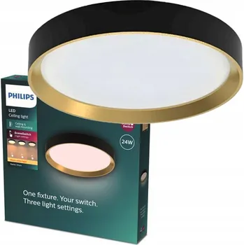 Philips Hanno LED Stropní Svítidlo Stropní Svítidlo 24W 2700lm 2700K SceneSwitch černé