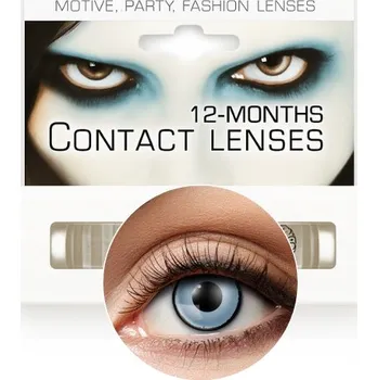 Kontaktní čočky ROČNÍ KONTATKNÍ ČOČKY CRAZY ZOMBIE HALLOWEEN