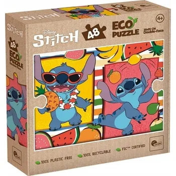 Puzzle Puzzle Eko 48 oboustranné Stitch - Lisciani