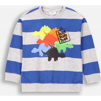 Chlapecké tričko Chlapecké tričko s dlouhým rukávem a dinosaurem, proužkované, velikost 110 Coccodrillo ZC