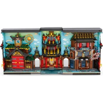 ostatní stavebnice STAVEBNICE REOBRIX NINJA SVĚT POULIČNÍ SCÉNA KNIHA 3086 DÍLKŮ TECHNIC