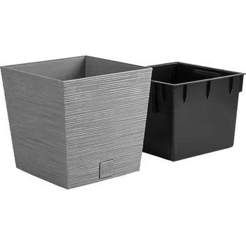 Květináč Šedý plast Květináč Prosperplast 29,5 cm x 29,5 x 29 cm