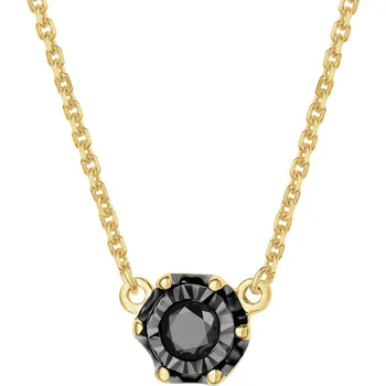 Náhrdelník Zlatý náhrdelník s černým briliantem - 0,05 ct - ryzost 585 - 220.524