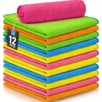 Utěrka Utěrka z mikrovlákna, sada 12 ks 30x30 cm, vícebarevná, extra silná