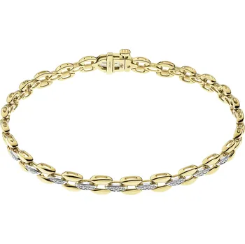 Náramek Zlatý náramek s diamanty - 19 cm - 0,05 ct - ryzost 585 - 220.973