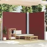 zahrada-XL Zatahovací boční markýza hnědá 200 x 600 cm 318009