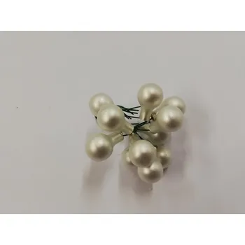 Vánoční dekorace Vánoční kouličky svazek 12 ks - bílá matná