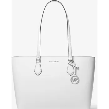 Kabelka Michael Kors Sheila large kožená bílá silver