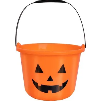 Party dekorace Kbelíček Halloweenský oranžový