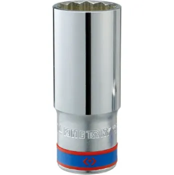 Gola hlavice Hlavice nástrčná prodloužená King Tony 1/2 CrV 12 hran, 15 mm x 77 mm 423015M