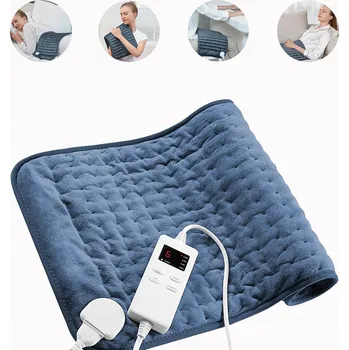 Polštář Hřejivá dečka/podložka na záda, krk, ramena a břicho, modrá, 30x60 cm