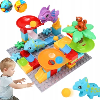 ostatní stavebnice STAVEBNICE SKLUZAVKY KOLEJE VELKÁ SADA 55 DÍLŮ PRO DĚTI VE VĚKU 3 LET+