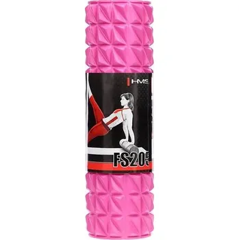 Pěnový válec Masážní válec s výstupky HMS 45 cm x 13,5 cm růžový