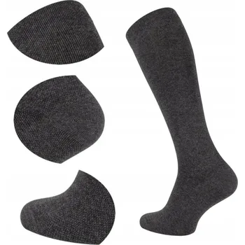 Pánské ponožky Ponožky kompresní podkolenky s kompresním efektem 43/46 šedé