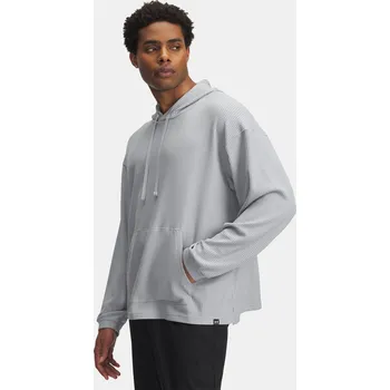 Pánská móda Pánská mikina Under Armour UA Rival Waffle Hoodie-GR 1383108-011 Šedá SM