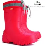 Dětské holínky DEMAR MAMMUT S 0300 G červené, zateplené 30-31