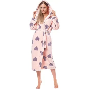 Dámské noční prádlo Dámský župan Kola long pink - L&L Růžová L