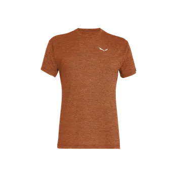 Pánské oblečení SALEWA tričko PUEZ MELANGE bombay brown melange - M