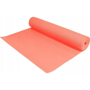 podložka na cvičení Podložka na jógu PVC Gorilla Sports korálově červená