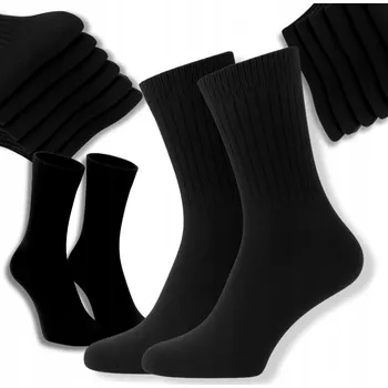 Pánské ponožky Ponožky černé 10 párů 43-46 Froté