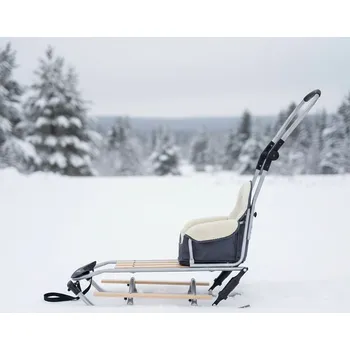 Sáně Mikrus - 110 cm - Tmavě šedé