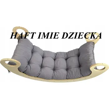 Polštář Polštář do houpačky Montessori šedý 40x105 cm