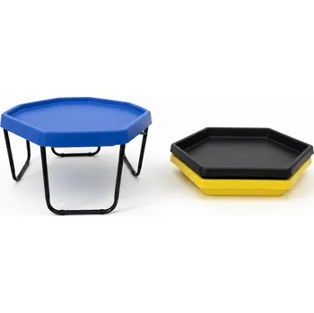 kreativní sada 3ks sensorický tuffový tác MINI barevný + kovový nastavitelný stojan MINI