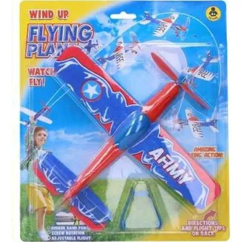 autíčko M.T. Letadlo házecí na natažení 22 cm - různé barvy Barva: Červená