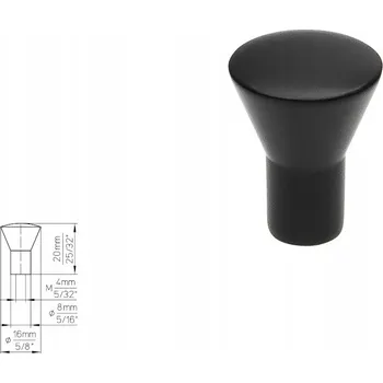 Nábytkové kování Nábytková úchytka SIRO 819-16ZN15 černá matná