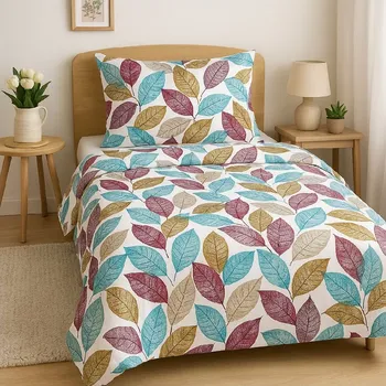 Povlečení Dvoudílné ložní povlečení, jednolůžko - Barevné listí