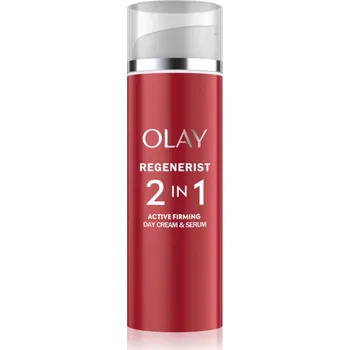 Pleťové sérum Olay Regenerist 2 in 1 Day Cream & Serum zpevňující denní krém a sérum proti vráskám 2 v 1 50 ml