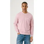 Pepe Jeans Pánská mikina TERREL CREW Barva: růžová, Velikost: S