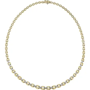 Náhrdelník Zlatý náhrdelník s diamanty - 43 cm - 0,15 ct - ryzost 585 - 220.973