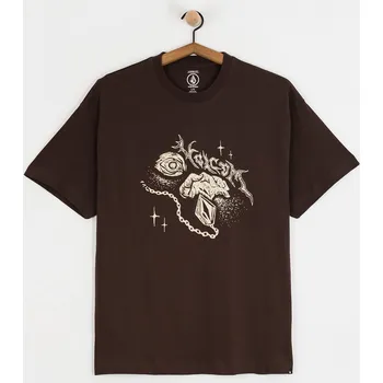 Pánské tričko Volcom Death Truction Lse (cacao) XL, hnědá