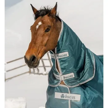 Deka pro koně Bucas krční díl ATLANTIC, 50g Barva: Zelená, Velikost: M