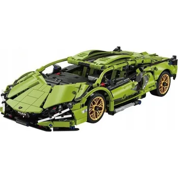 ostatní stavebnice DÁREK PRO DĚTI - STAVEBNICE SPORTOVNÍ AUTO ZELENÁ BARVA 1280 DÍLŮ