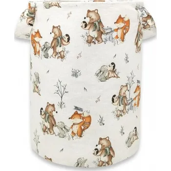 úložný prostor na hračky Miminu Koš na hračky, bavlna, 50x35cm, Friends time - latte