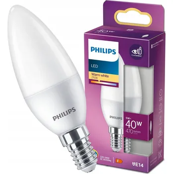 Žárovka LED žárovka Philips B35 E14 470 lm 2700 K
