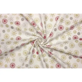 Bavlněné plátno - Vánoční vločky