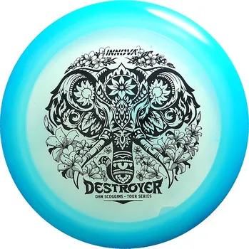Disc golf Innova Ohn Scoggins 2025 Halo Champion Destroyer 175g Modrá