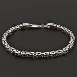 Goldpoint Královský stříbrný náramek Váha: 20.69 g, Délka: 22 cm