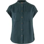 košile dámská FJÄLLRÄVEN Övik Hemp Shirt SS W, Mountain Blue - M