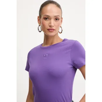 Dámské tričko Bavlněné tričko Pinko dámské, fialová barva, 100355 A2RD 100355.A2RD 49X, vel. S
