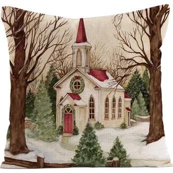 Textilomanie Vánoční povlak na polštářek 45 x 45 cm, Winter Time/barevný