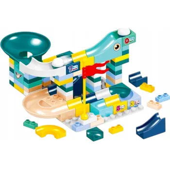 ostatní stavebnice STAVEBNICE KULIČKOVÁ DRÁHA - SADA KOSTEK 89 DÍLŮ PRO DĚTI